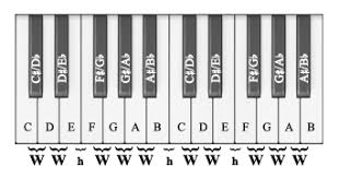 C Major Scale Layout